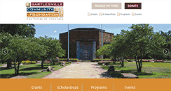 Desktop Screenshot of bartlesvillecf.org